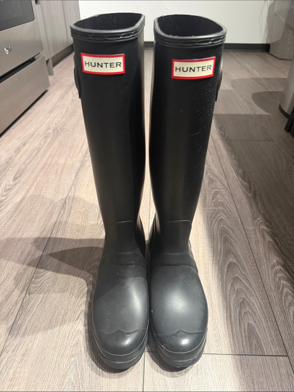 Hunter Original Tall Rain Boots Black Women’s Sz 9